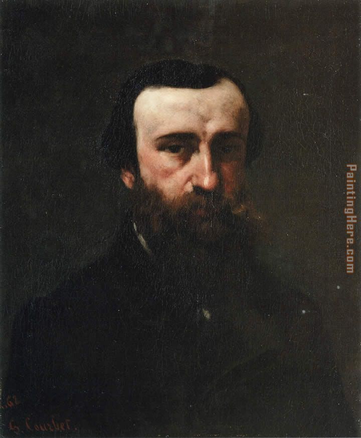 Portrait of Monsieur Nicolle painting - Gustave Courbet Portrait of Monsieur Nicolle art painting
